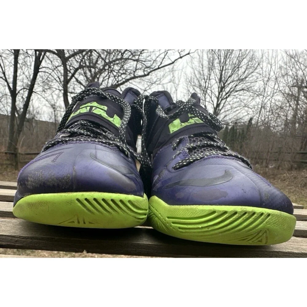 Nike Lebron Zoom Soldier 7 VII Mens Size 10 Basketball Court Purple Green Lime